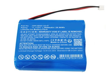Batterie Capillus 272 INR18650-3S1P (2600mAh, 11.1V) de CELLONIC