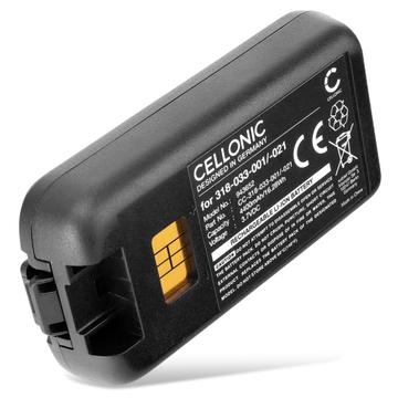 1x Batterie pour Lecteurs de Codes-Barres Honeywell CK3; CK3X; Intermec CK3A; CK3R; CK3A 318-033-001 (4400mAh, 3.7V) de CELLONIC