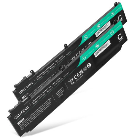 2x Batterie pour Ordinateurs Portables Lenovo ThinkPad T460s, T470s 00HW022 (2000mAh, 11.4V) de CELLONIC