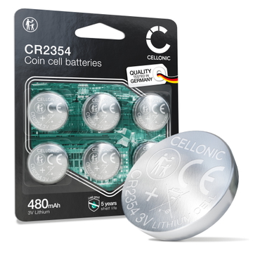 6x piles Pile bouton CR2354 (3V, 480mAh) de CELLONIC