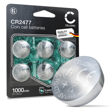 6x piles Pile bouton CR2477 (3V, 1000mAh) de CELLONIC
