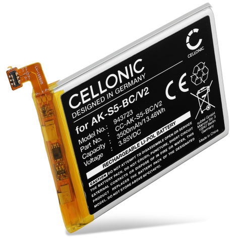 Batterie pour téléphones portables Emporia Smart 5; EMS5; SMART.5 AK-S5 (V2), AK-S5-BC (3500mAh, 3.85V) de CELLONIC
