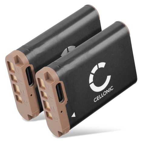 2x Battery for Sony Sony RX100; RX100; Action-Cam HDR-AZ1 NP-BX1 (1120mAh, 3.6V) from CELLONIC